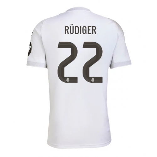 Billige Fotballdrakt Real Madrid Antonio Rudiger #22 Replika Hjemmedrakt 2025-26 Kortermet Billige Fotballdrakt Real Madrid Antonio Rudiger #22 Replika Hjemmedrakt 2025-26 Kortermet